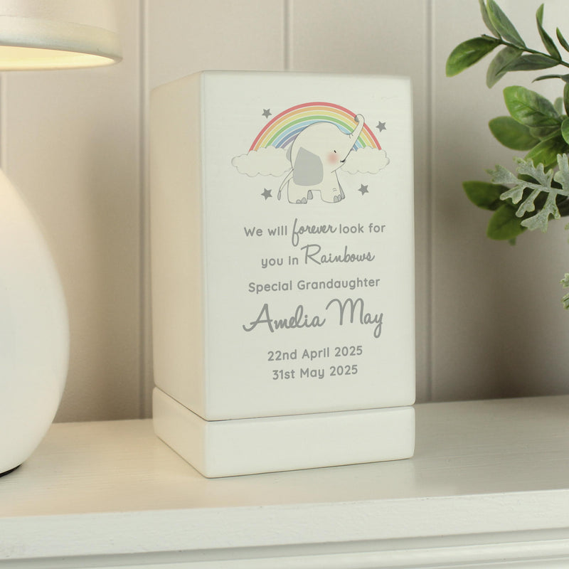 Personalised Childs Memorial Small Wooden Urn