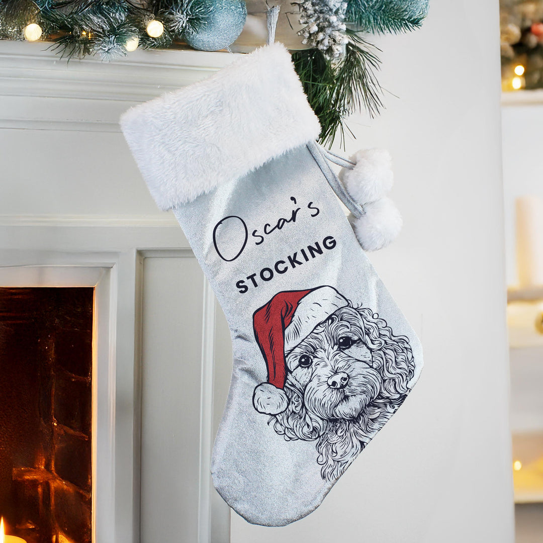 Personalised Dog Breed Christmas Stocking – alternative view