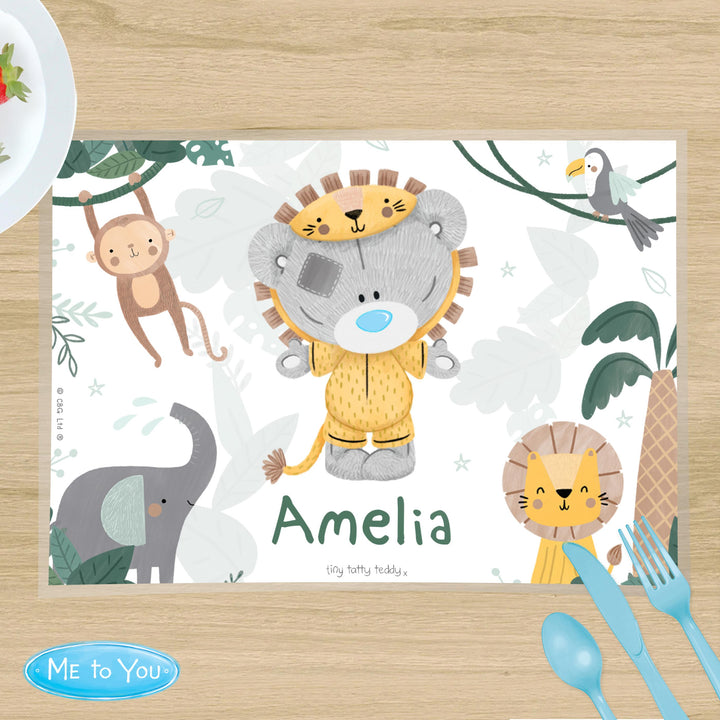 Personalised Tiny Tatty Teddy Jungle Animals Placemat – alternative view