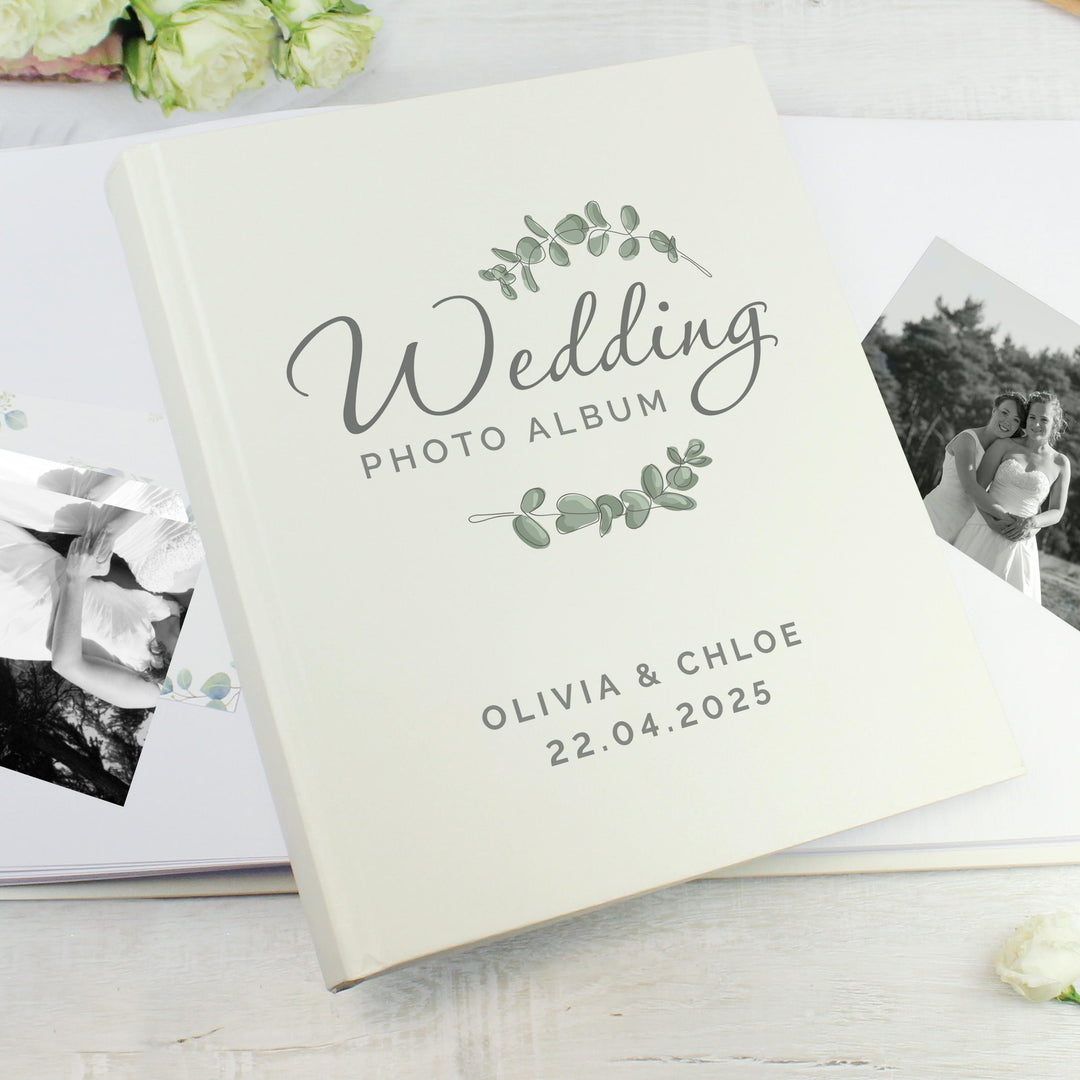 Personalised Botanical Traditional Wedding Photo Album – alternative view