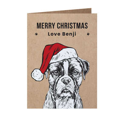 Personalised Dog Breed Christmas Card