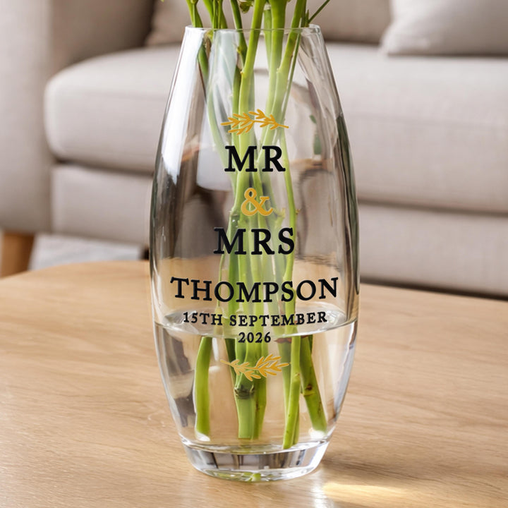 Personalised Couples Bullet Vase, The Personal Shop, personalised gifts