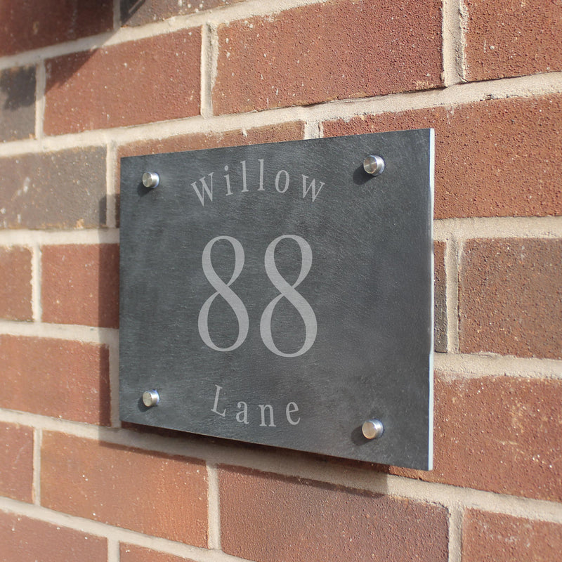 Personalised Slate House Sign