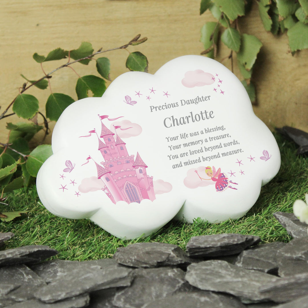 Personalised Fairy Castle Resin Memorial Cloud – alternative view