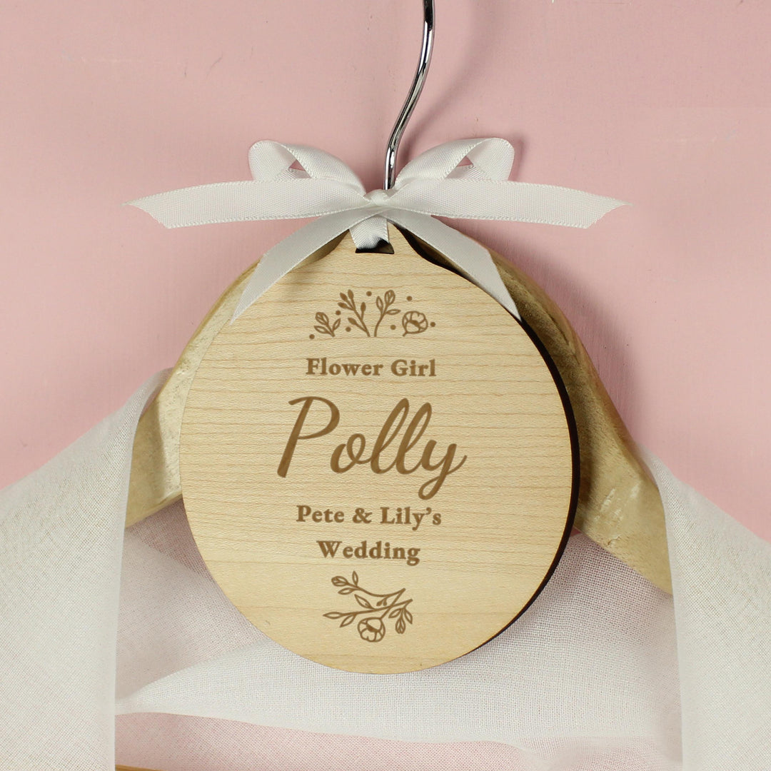 Personalised Wedding Party Wooden Tag – alternative view