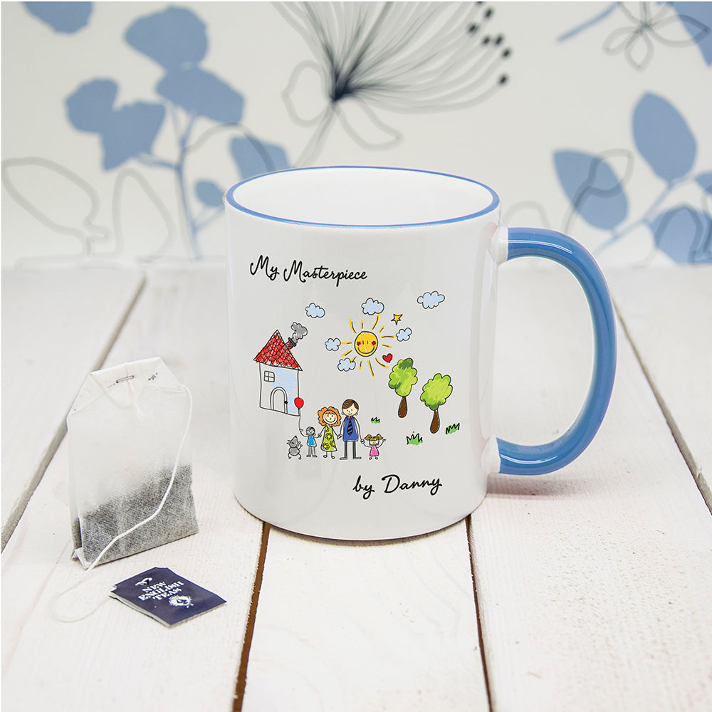 My Mini Masterpiece Personalised Artwork Coloured Mug