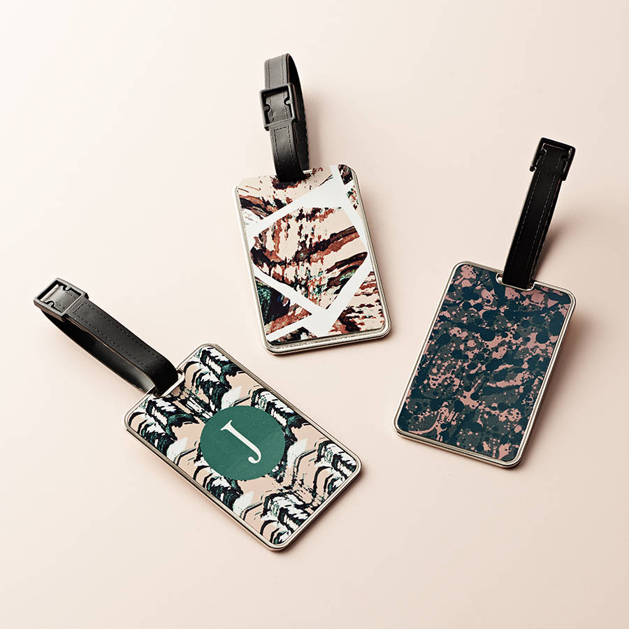 Personalised Patterned Luggage Tag