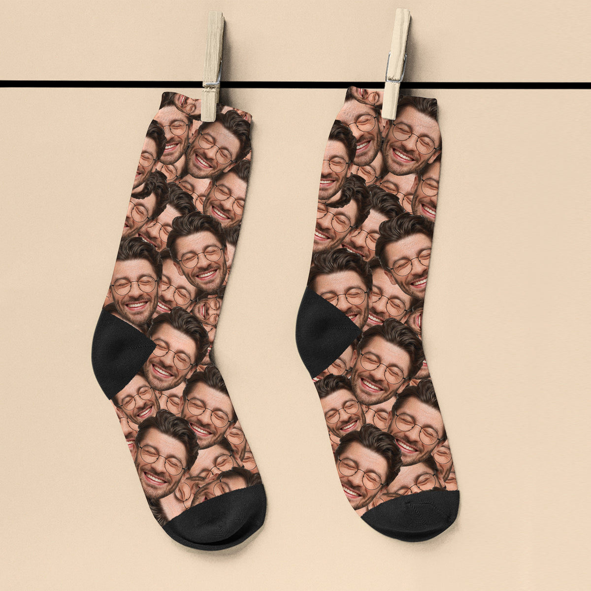 Face Photo Socks, The Personal Shop, personalised gifts