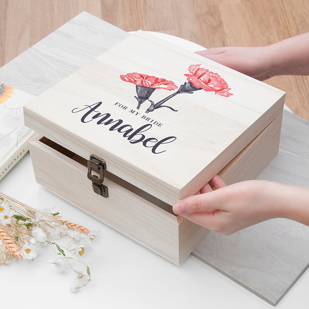 Personalised For My Bride on Our Wedding Day Box - Medium, The Personal Shop, personalised gifts