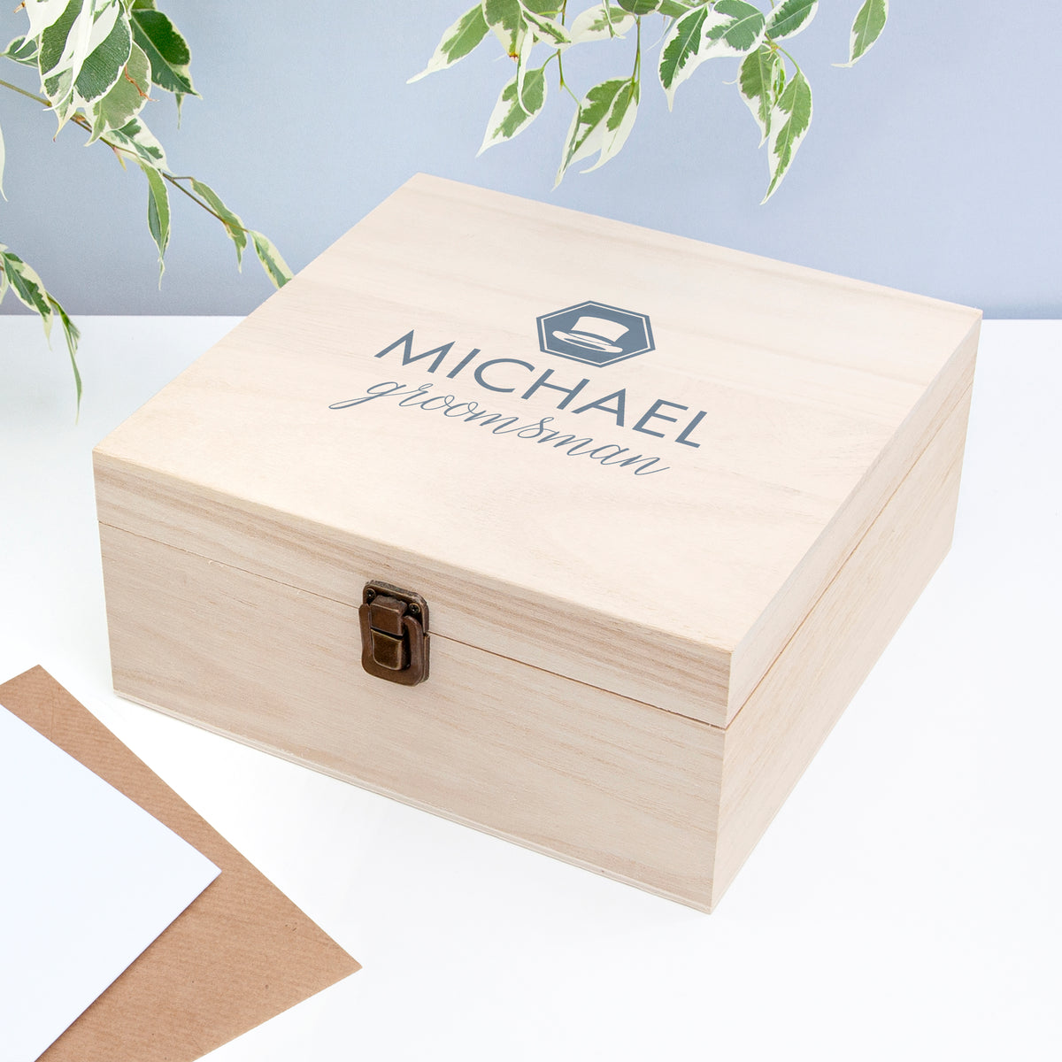 Personalised Classic Groomsman Box - Medium, The Personal Shop, personalised gifts