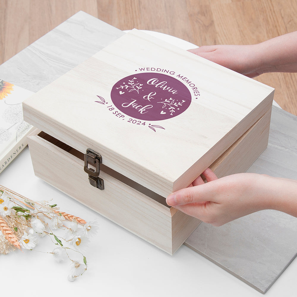 Personalised Wedding Memory Box - Medium, The Personal Shop, personalised gifts