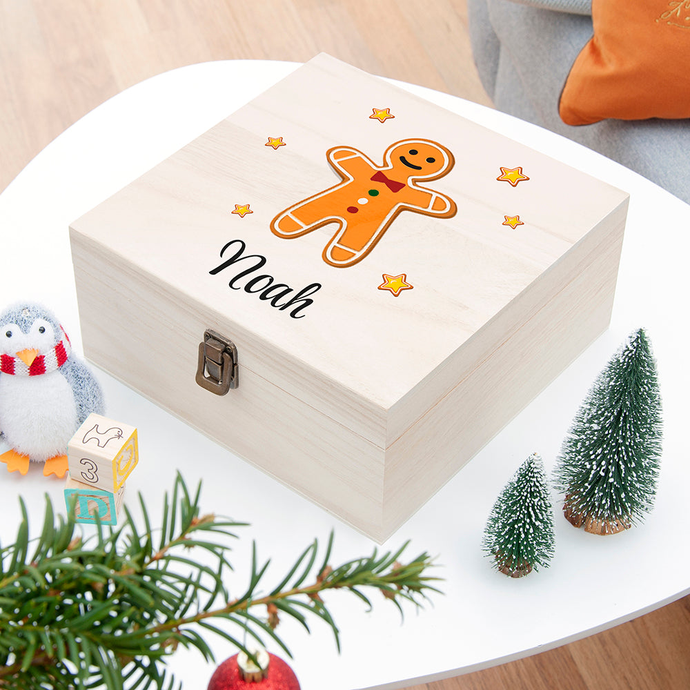 Personalised Gingerbread Man Christmas Eve Box