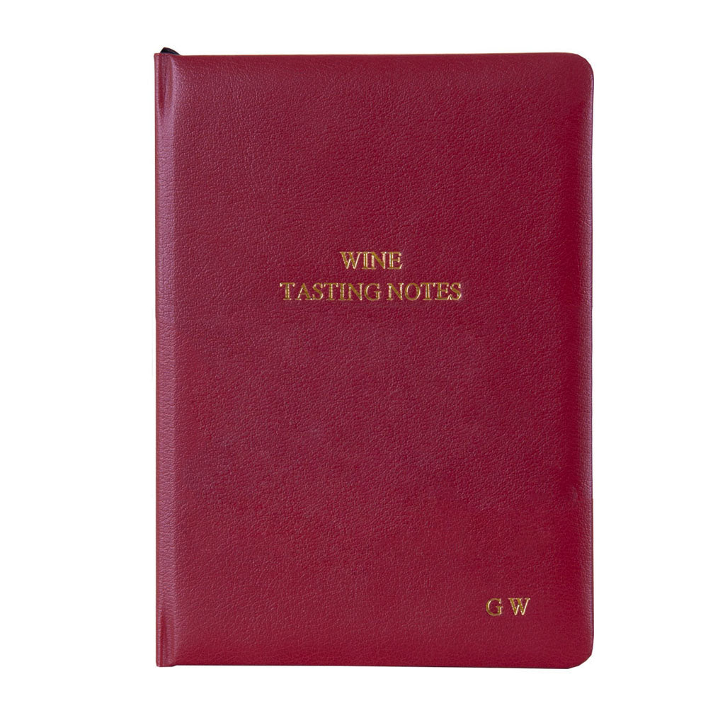 Personalised Hand-Bound Leather Wine Tasting Journal, The Personal Shop, personalised gifts