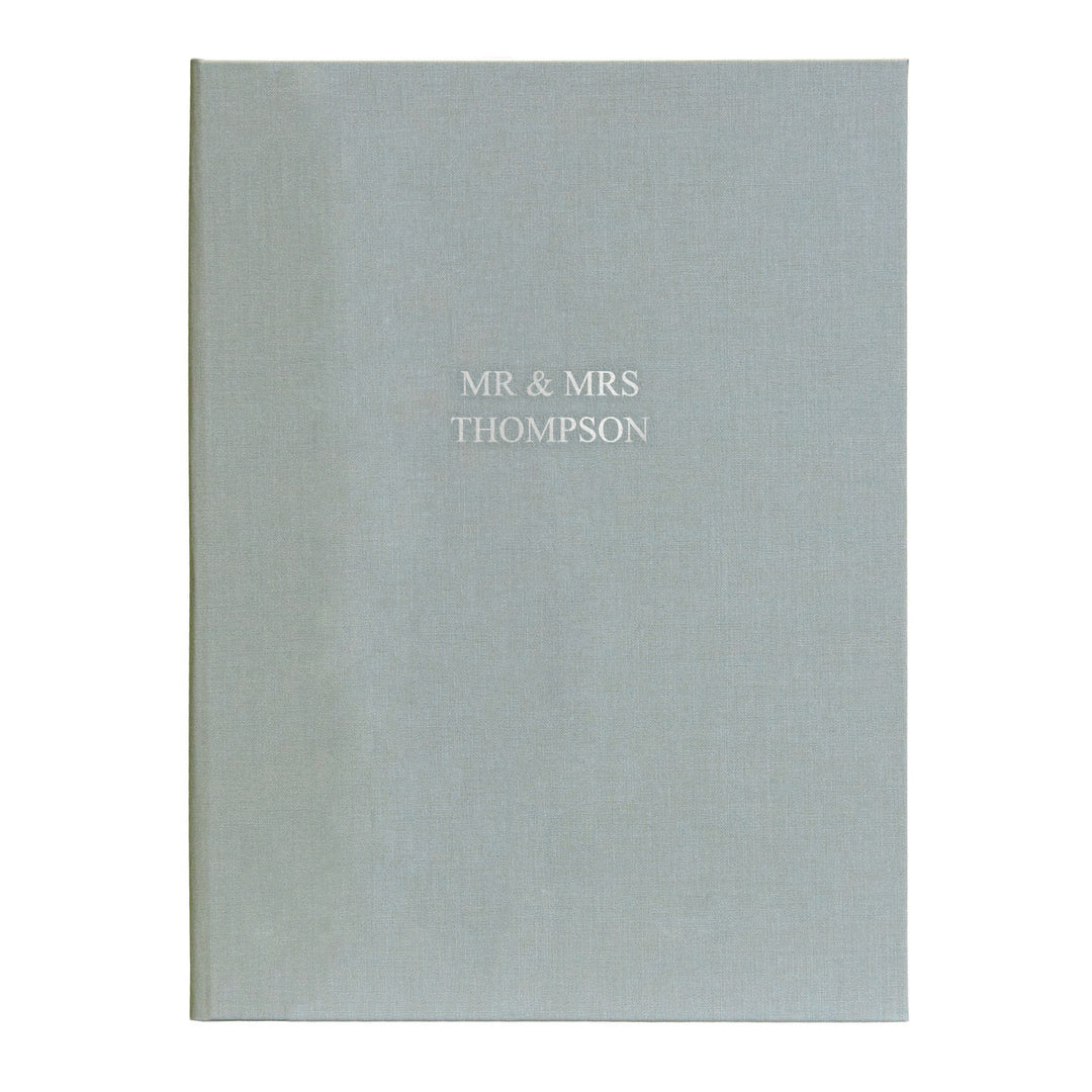 Personalised Hand Bound Woven Cloth Photo Album
