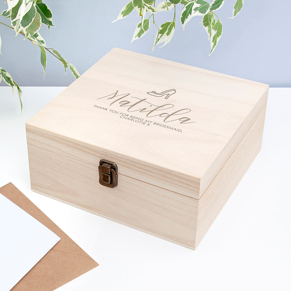 Personalised Elegant Wedding Box - Medium, The Personal Shop, personalised gifts