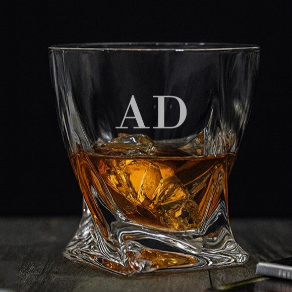 Personalised Monogrammed Quattro Twist Whisky Tumbler