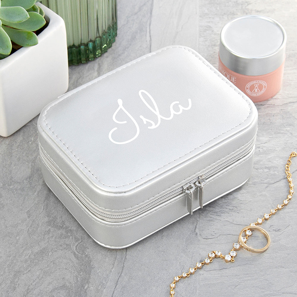Personalised Travel Jewellery Case, The Personal Shop, personalised gifts