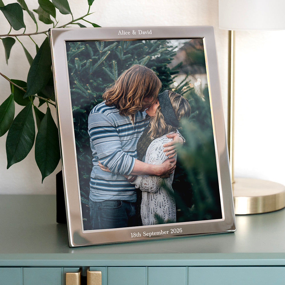 Personalised Classic Silver Plated Picture Frame