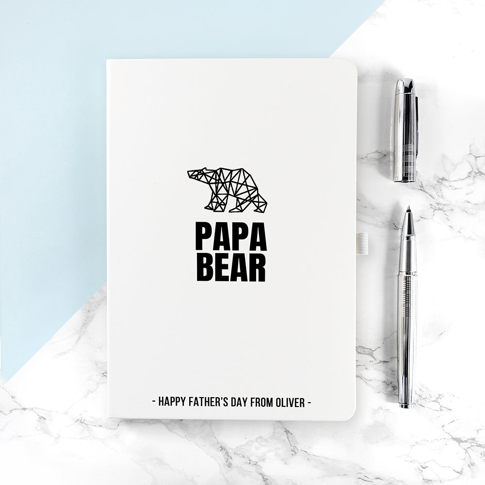 Personalised Bear A5 Notebook