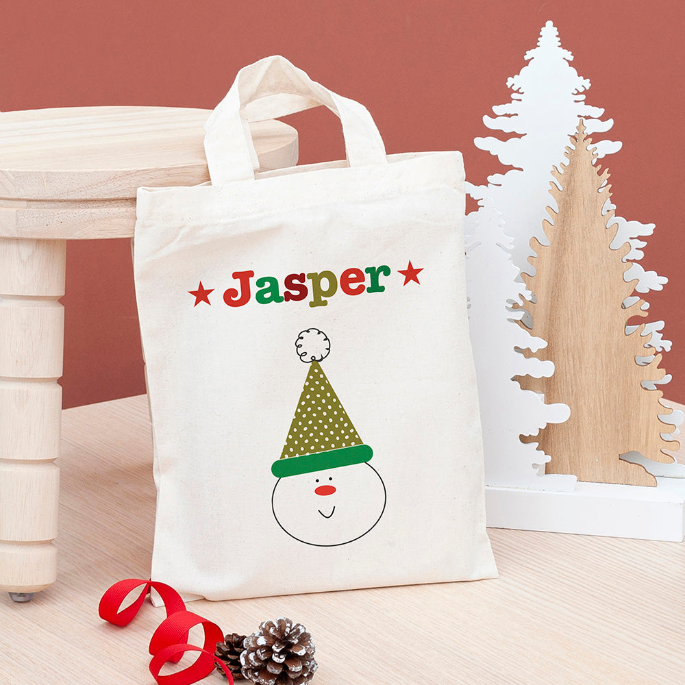Personalised Christmas Gift Bag, The Personal Shop, personalised gifts