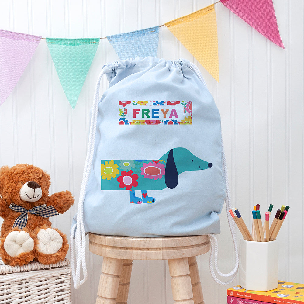 Personalised Dog PE Kit Bag, The Personal Shop, personalised gifts