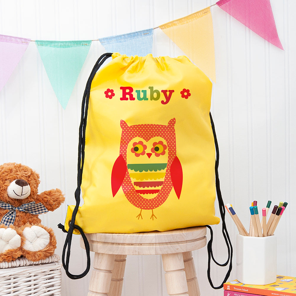 Personalised Girls Yellow Waterproof Swim Bag, The Personal Shop, personalised gifts
