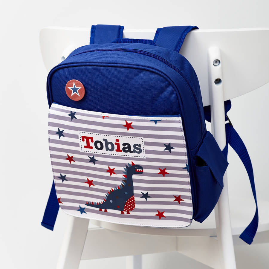 Personalised Kids Blue Mini Rucksack