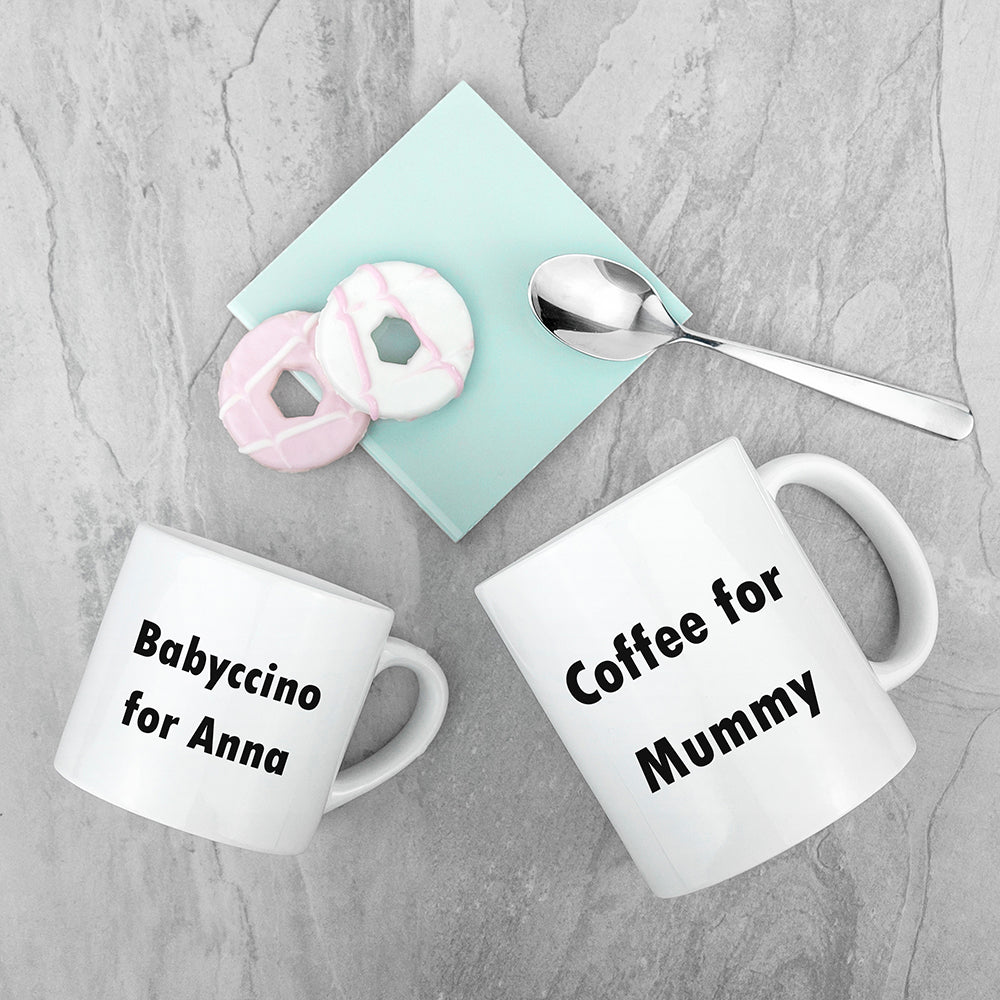 Personalised Mummy &amp; Me Tea Time Mugs