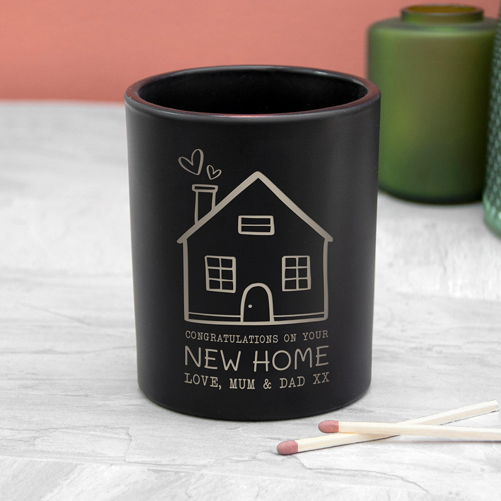 Personalised New Home Candle Holder
