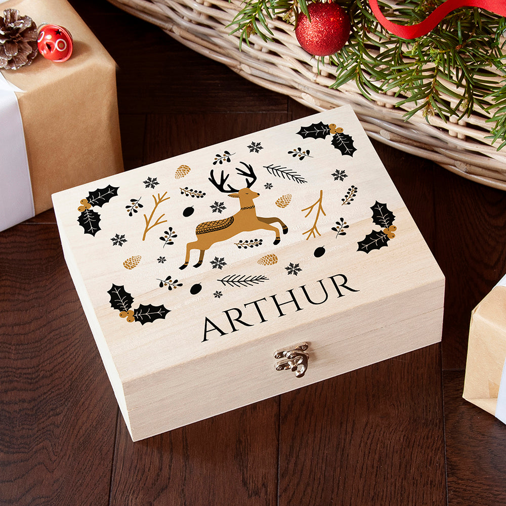 Personalised Scandi Deer Christmas Eve Box