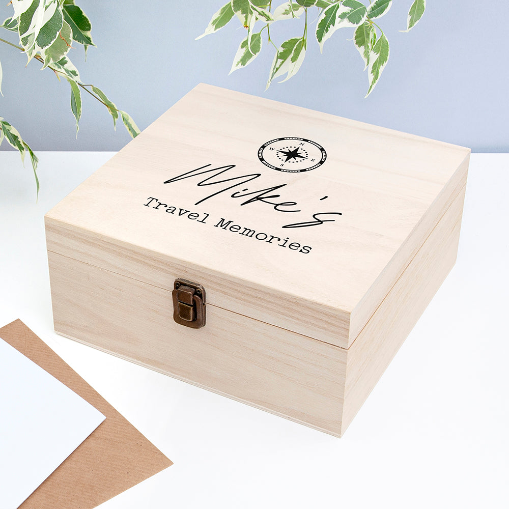 Personalised Travel Memories Box