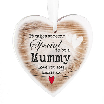 Personalised Someone Special Wooden Heart Shaped Decoration