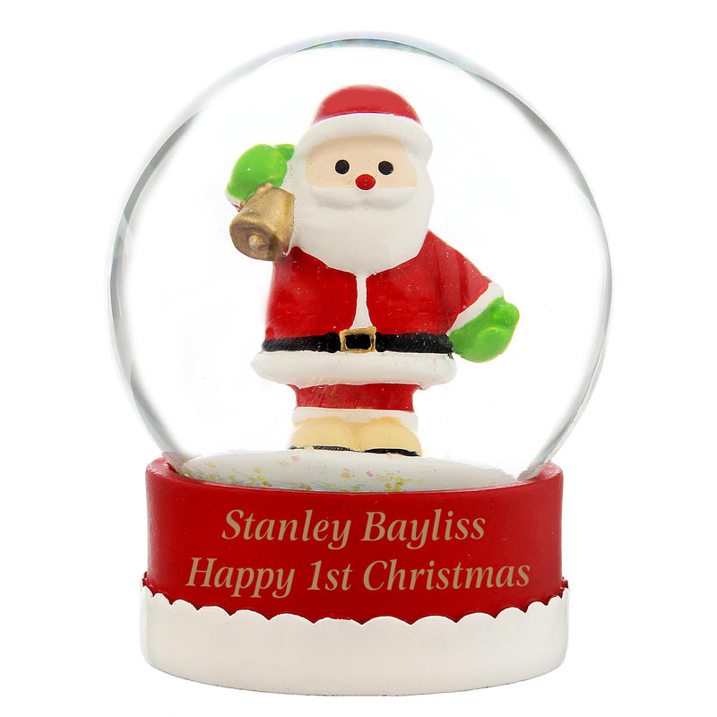 Personalised Santa Snow Globe
