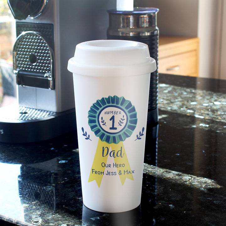 Personalised Number 1 Travel Mug, The Personal Shop, personalised gifts