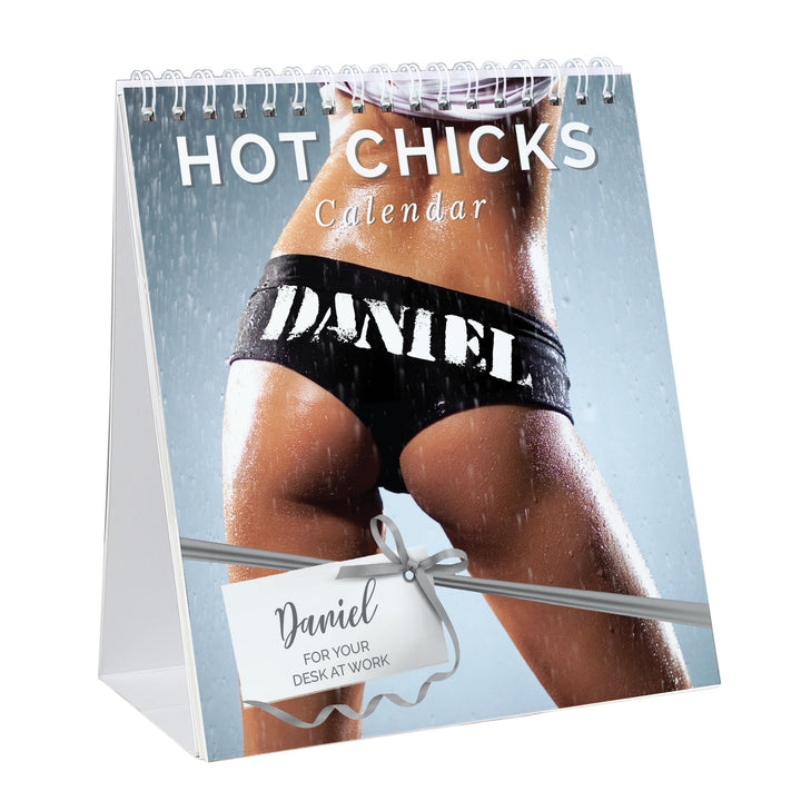 Personalised Hot Chicks Desk Calendar – alternative view