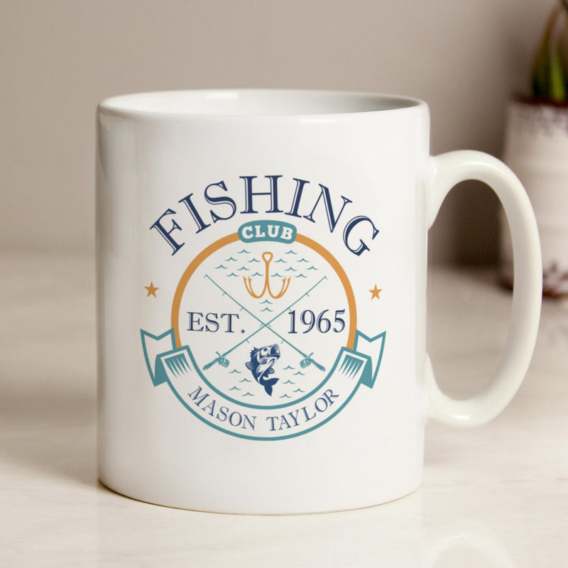 Personalised Fishing Club Mug