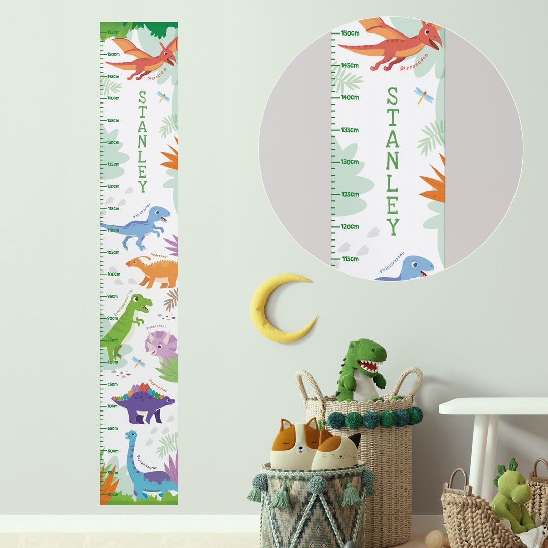 Personalised Dinosaur Height Chart, The Personal Shop, personalised gifts