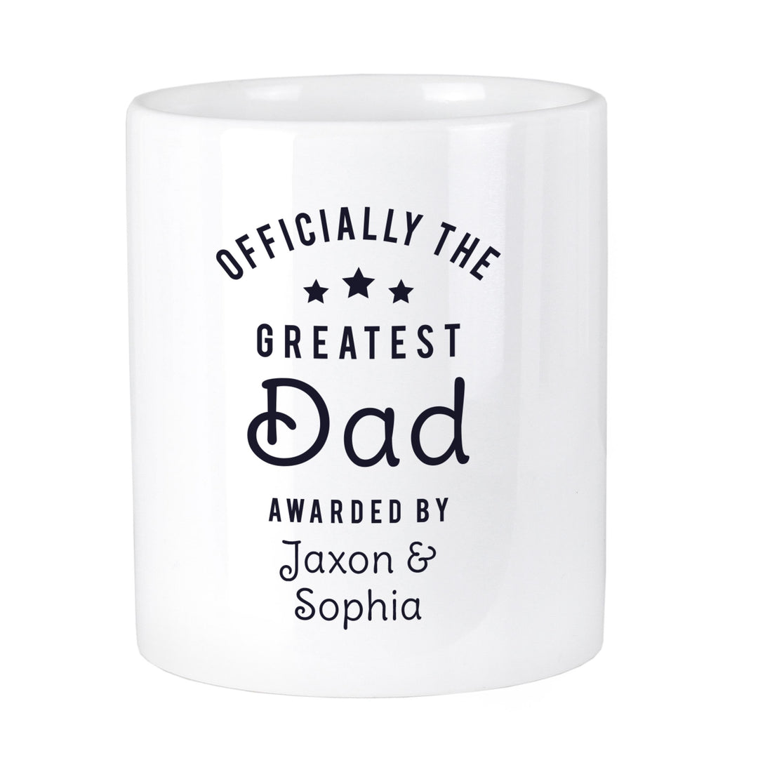 Personalised Officially The Greatest Ceramic Storage Pot – alternative view