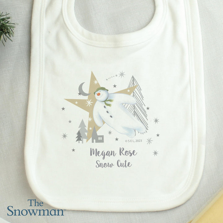 Personalised The Snowman Magical Adventure Bib – alternative view