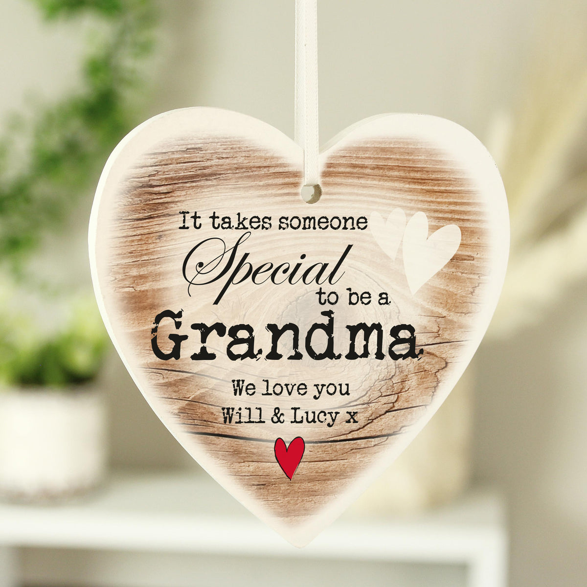 Personalised Someone Special Wooden Heart Shaped Decoration – alternative view