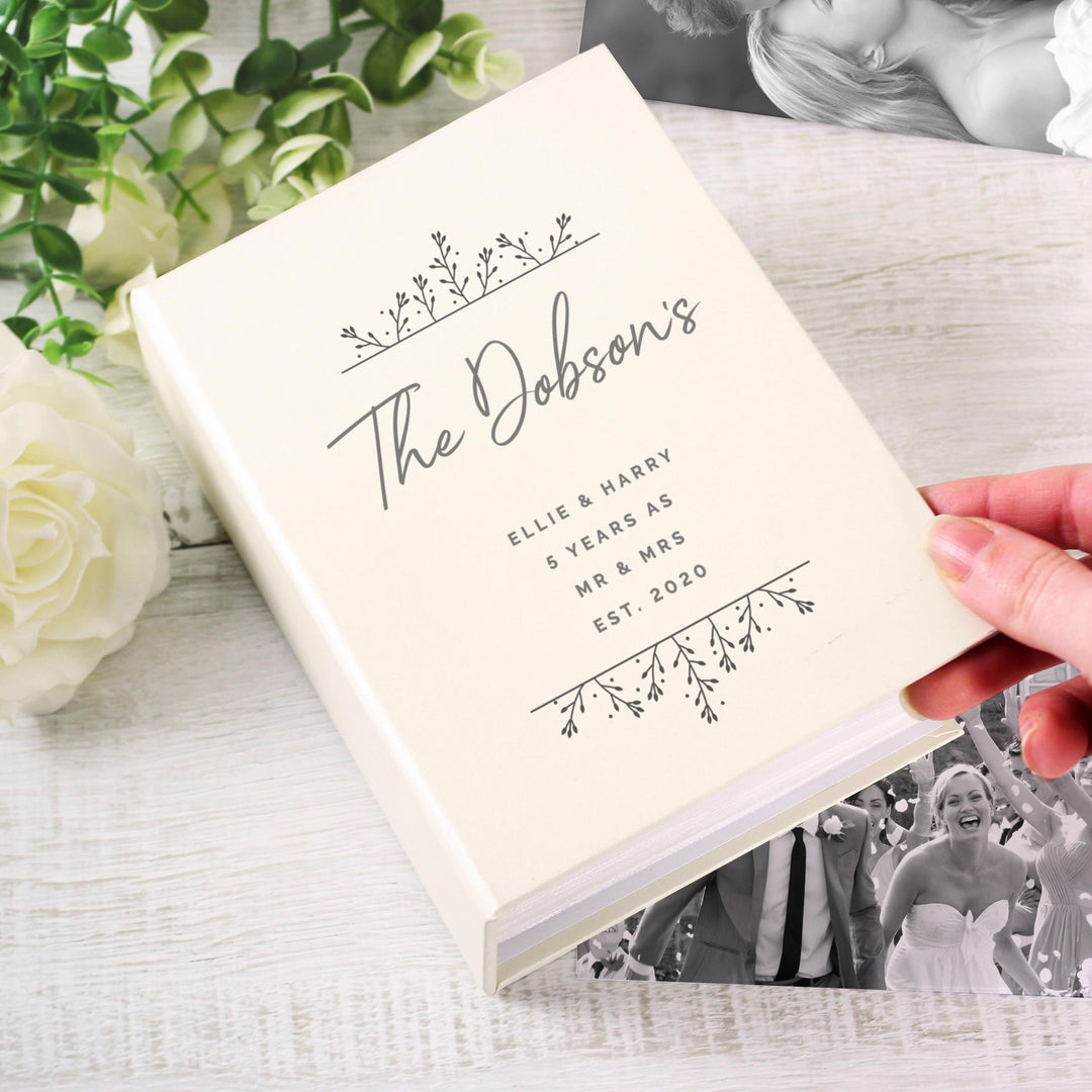 Personalised Floral 6x4 Photo Album with Sleeves – alternative view