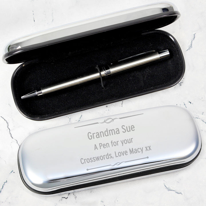 Personalised Scroll Pen and Box Set, The Personal Shop, personalised gifts