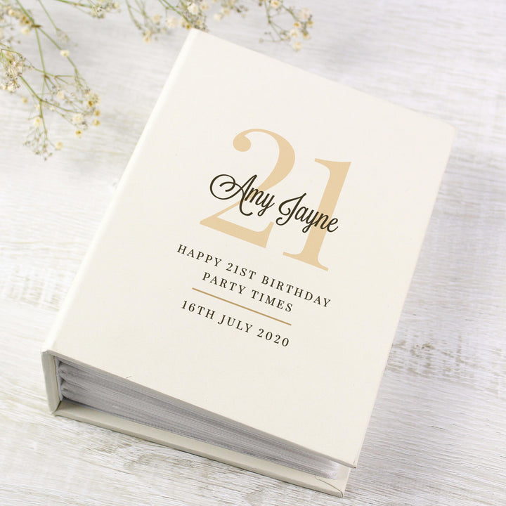 Personalised Big Birthday 6x4 Photo Album with Sleeves, The Personal Shop, personalised gifts