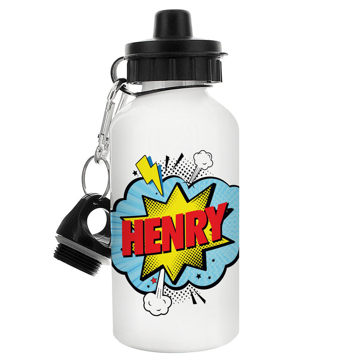 Personalised Superhero Drinks Bottle, The Personal Shop, personalised gifts