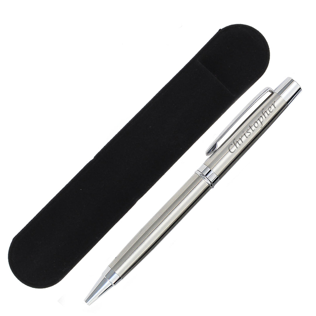 Personalised Scripted Pen and Pouch Set – alternative view