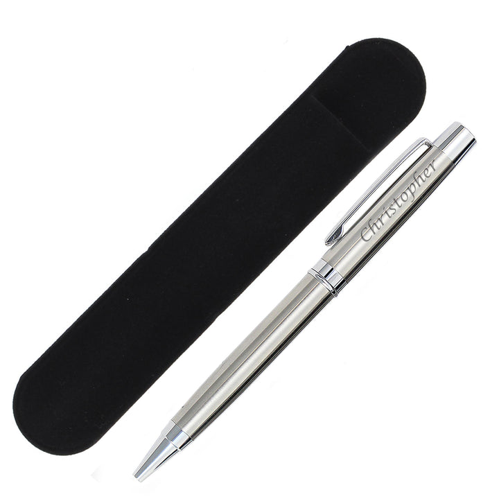 Personalised Scripted Pen and Pouch Set – alternative view