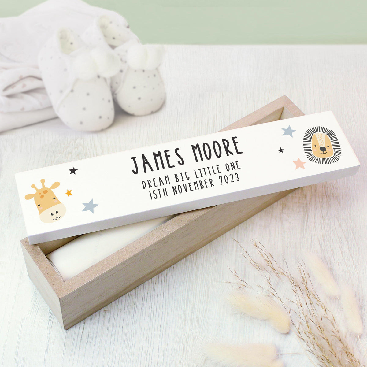 Personalised Safari Animals Wooden Certificate Holder, The Personal Shop, personalised gifts