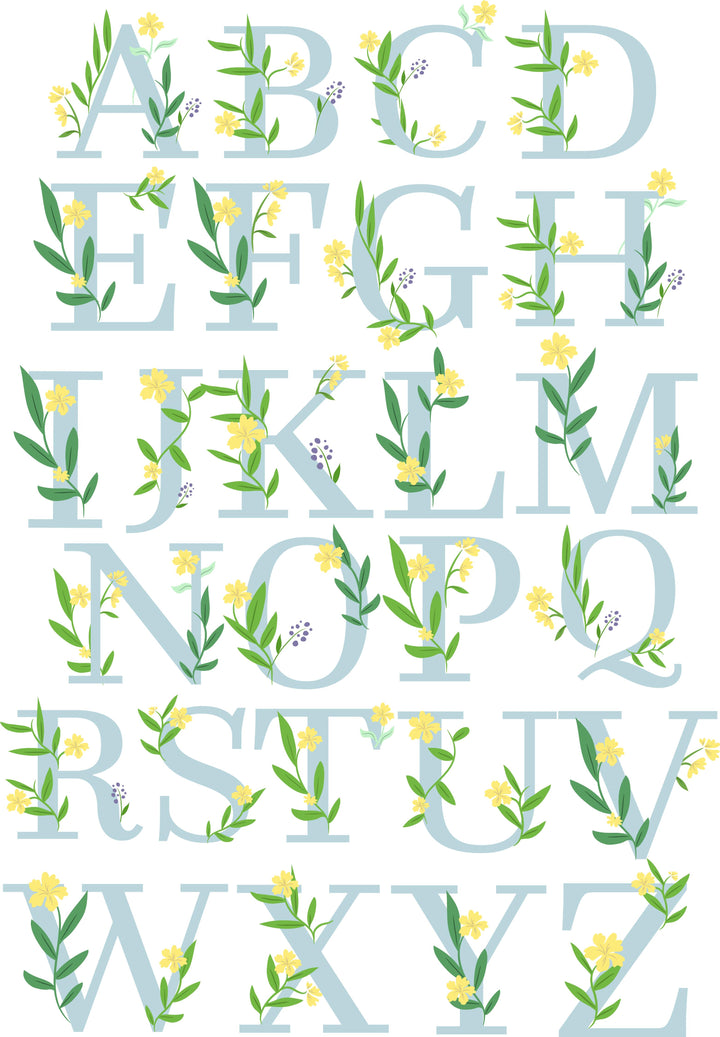 Personalised Floral Initial Mug – alternative view