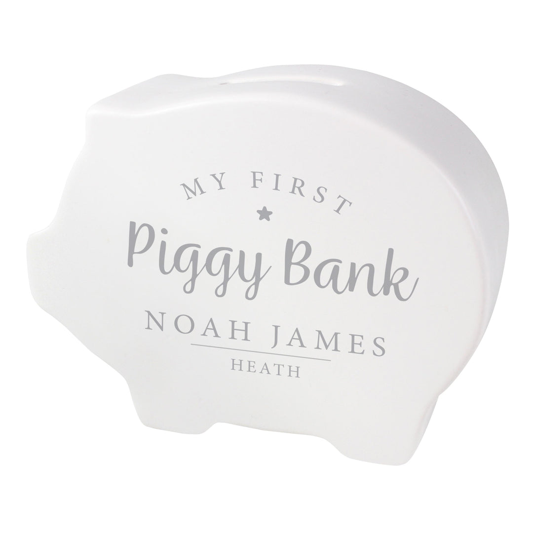 Personalised My First Piggy Bank – alternative view