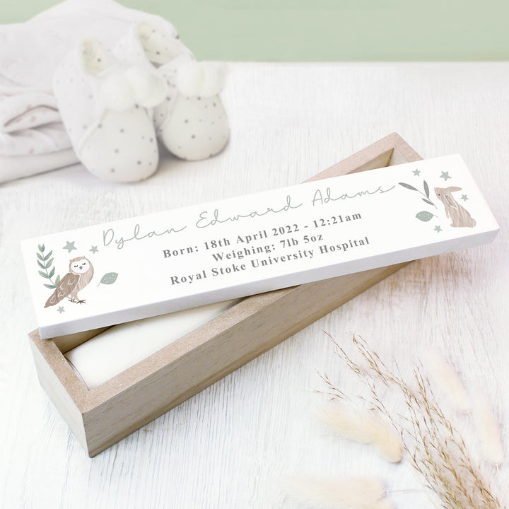 Personalised Woodland Animals Wooden Certificate Holder – alternative view